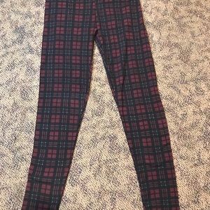 Printed fleece leggings